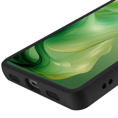 OnePlus 13 "Imak" твердый силиконовый (TPU) прозрачный (с черной рамкой) чехол | Vacins.lv