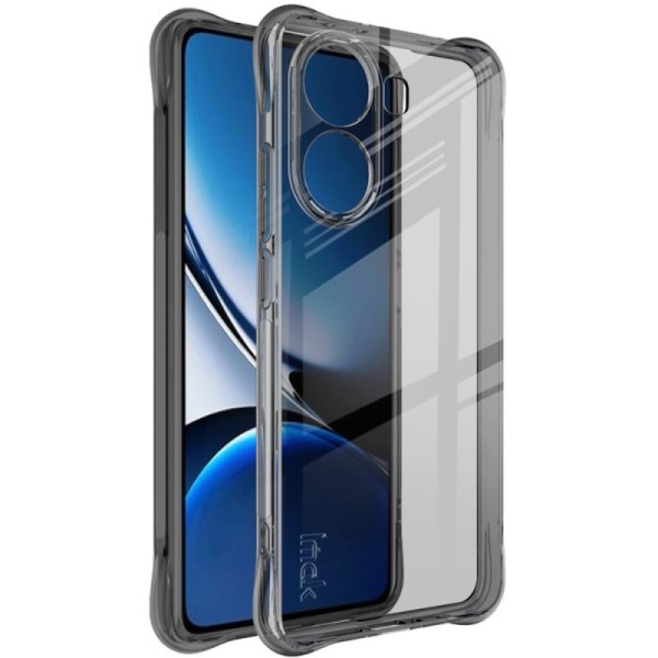 Усиленный твердый силиконовый чехол "Imak" (TPU) airbag - серый (Poco X7 Pro 5G / Redmi Turbo 4 5G)