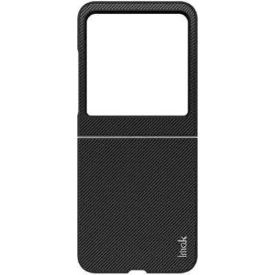 Motorola Razr 50 5G (Razr 2024) "Imak" Carbon Fiber чёрный пластиковый чехол | Vacins.lv