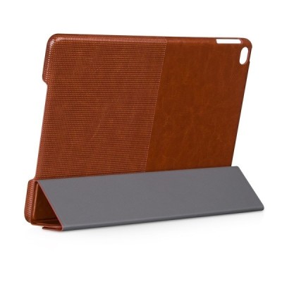 Greznais „HOCO“ Crystal Fashion sērijas ādas atvērams brūns Apple iPad Air 2 futrālis / Vacins.lv