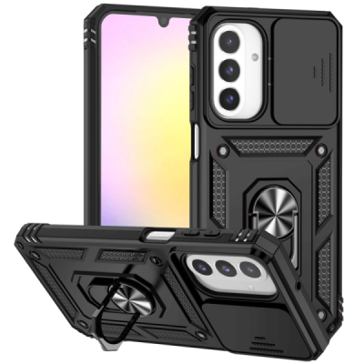 "Kickstand" Samsung Galaxy A26 усиленная защита – черный, чехол – вставка | Vacins.lv