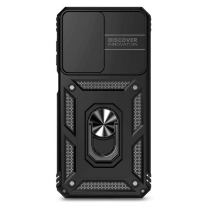 "Kickstand" Samsung Galaxy A26 усиленная защита – черный, чехол – вставка | Vacins.lv