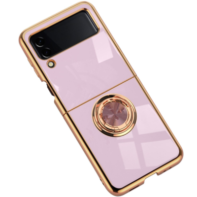Samsung Galaxy Z Flip4 (F721) „Fashion“ Kickstand твердый силиконовый чехол TPU фиолетовый цвета | Vacins.lv