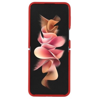 Samsung Galaxy Z Flip4 "Dechen" Ring Kickstand cieta silikona (TPU) apvalks - sarkans | Vacins.lv