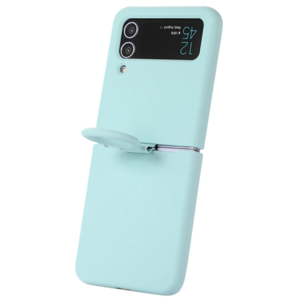 "Dechen" Ring Kickstand твердый силиконовый (TPU) чехол - мятный (Galaxy Z Flip4)