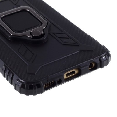 Samsung Galaxy S10e "Kickstand" pastiprinātas aizsardzības melns apvalks | Vacins.lv
