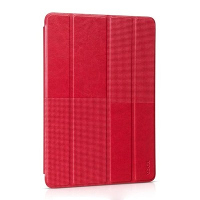 Greznais „HOCO“ Crystal Fashion sērijas ādas atvērams sarkans Apple iPad Air 2 futrālis / Vacins.lv