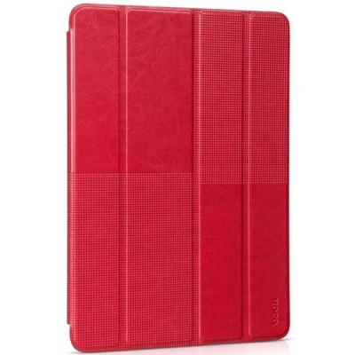 Greznais „HOCO“ Crystal Fashion sērijas ādas atvērams sarkans Apple iPad Air 2 futrālis / Vacins.lv