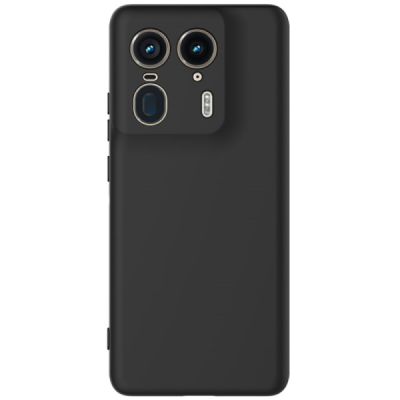 Motorola Edge 50 Ultra 5G "Shell" твердый (TPU) силиконовый чехол - чёрный | Vacins.lv