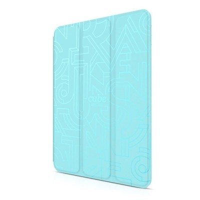 Prabangus „HOCO“ Cube serijos kieto silikono (TPU) atverčiamas mėlynas (žydras) Apple iPad Air 2 dėklas / Priedai.lt