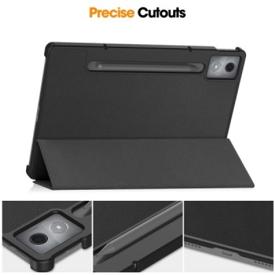 Lenovo Idea Tab Pro 12.7" черный кожаный чехол-книжка (складной) | Vacins.lv