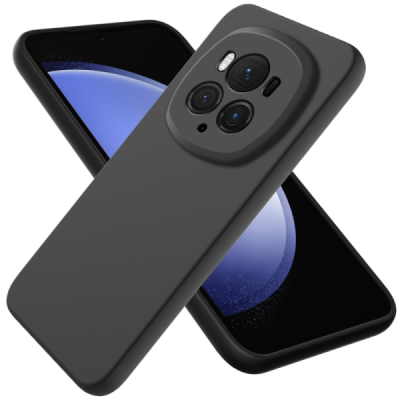 Huawei Honor Magic6 Pro "Shell" твердый (TPU) силиконовый чехол - чёрный | Vacins.lv
