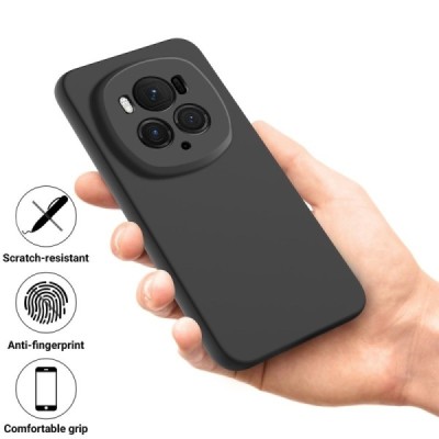 Huawei Honor Magic6 Pro "Shell" твердый (TPU) силиконовый чехол - чёрный | Vacins.lv