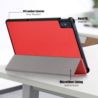 Lenovo Tab M10 5G TB-360ZU „Saige" atvēramais sarkans maciņš | Vacins.lv