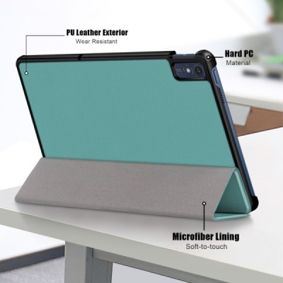 Lenovo Tab M10 5G TB-360ZU „Saige" atvēramais zaļš maciņš | Vacins.lv