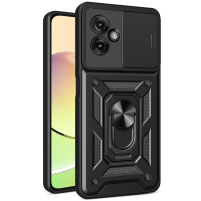 "Kickstand" Motorola Moto G55 5G усиленная защита – черный, чехол – вставка | Vacins.lv