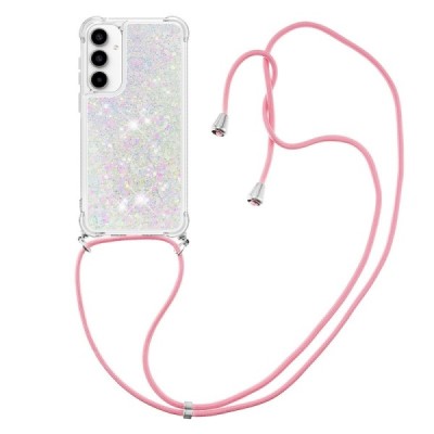 Samsung Galaxy A36 "Yibo" Shine Strap чехол из твердого силикона (TPU) - прозрачный  | Vacins.lv