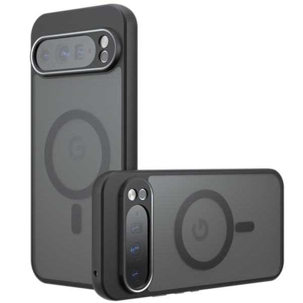"Mofan" MagSafe твердый силиконовый матовый (ТПУ) чехол - чёрный (Pixel 9 / 9 Pro)