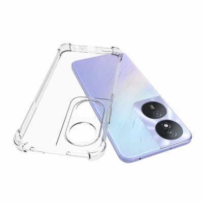 Твердый силиконовый чехол (TPU) для Huawei Honor X7b (Honor 90 Smart), прозрачный | Vacins.lv