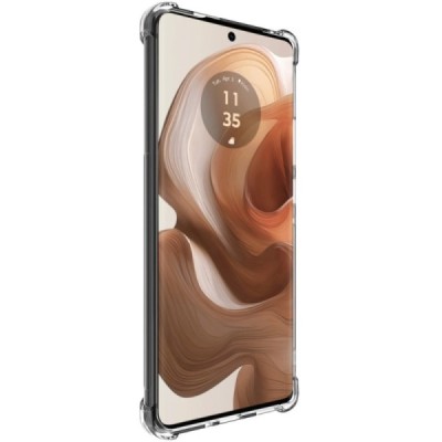 Motorola Edge 50 Ultra "Imak" усиленный твердый силиконовый TPU прозрачный чехол | Vacins.lv