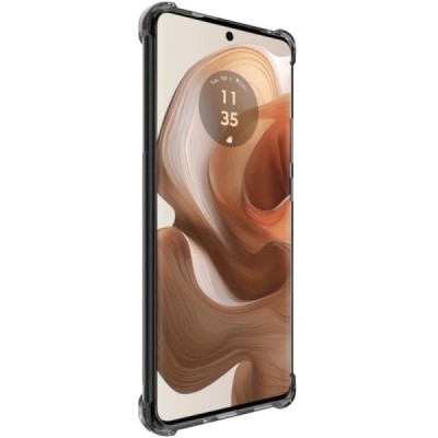Motorola Edge 50 Ultra "Imak" усиленный твердый силиконовый TPU прозрачный, серый чехол | Vacins.lv