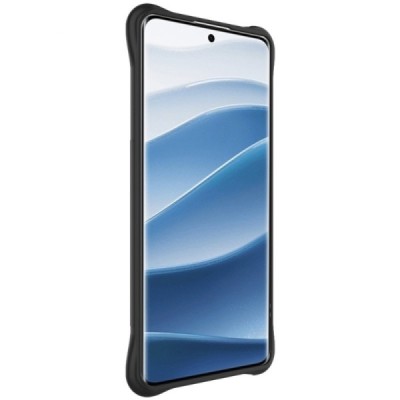 Xiaomi Redmi Note 14 Pro 5G (Poco X7 5G) "Imak" усиленный твердый силиконовый матовый чехол TPU - чёрный | Vacins.lv