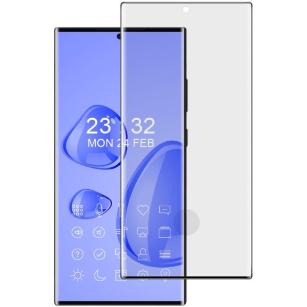 "IMAK" Tempered Glass pilnīgi aizsedzams ekrāna aizsargstikls - melns (Galaxy S23 Ultra)