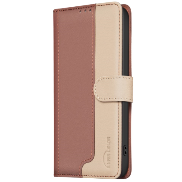 Чехол-книжка "Binfen Color" BF - коричневый (iPhone 15)