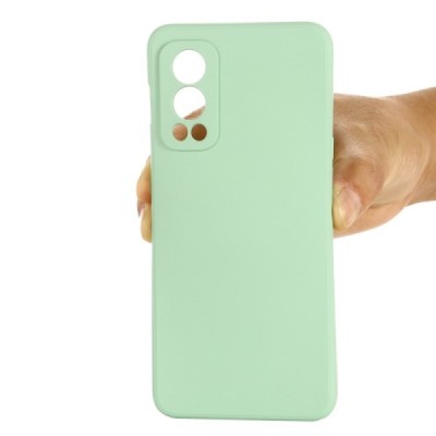 OnePlus Nord 2 "Shell" твердый (TPU) силиконовый чехол - зелёный | Vacins.lv