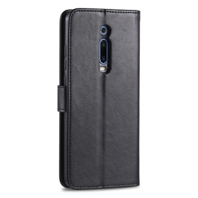 Xiaomi Mi 9T (Mi 9T Pro) "AZNS" Retro чёрный кожаный чехол-книжка | Vacins.lv