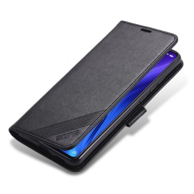 Xiaomi Mi 9T (Mi 9T Pro) "AZNS" Retro чёрный кожаный чехол-книжка | Vacins.lv