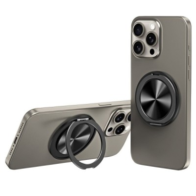 "Airai" Aluminum Kickstand telefona turētājs - melns | Vacins.lv