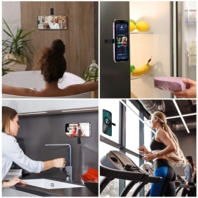 "Aimiling" Magnetic Suction Pad магнитный силиконовый держатель для присоски - черный | Vacins.lv
