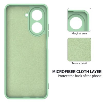 Xiaomi Poco C71 4G "Shell" cieta silikona (TPU) apvalks - zaļš | vacins.lv