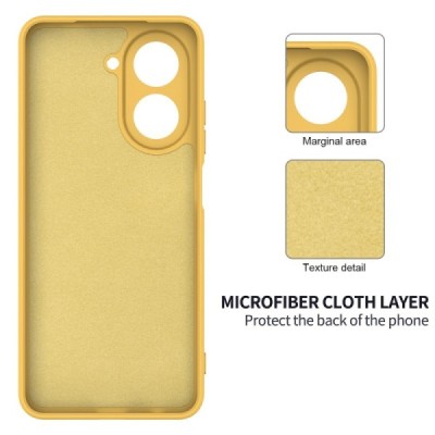 Xiaomi Poco C71 4G "Shell" cieta silikona (TPU) apvalks - dzeltens | vacins.lv