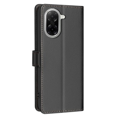 Xiaomi Poco C71 "Binfen Color" BF чёрный кожаный чехол-книжка | Vacins.lv