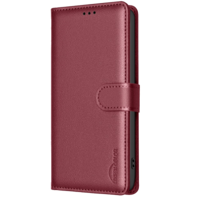 Xiaomi Poco C71 "Binfen Color" BF красный кожаный чехол-книжка | Vacins.lv