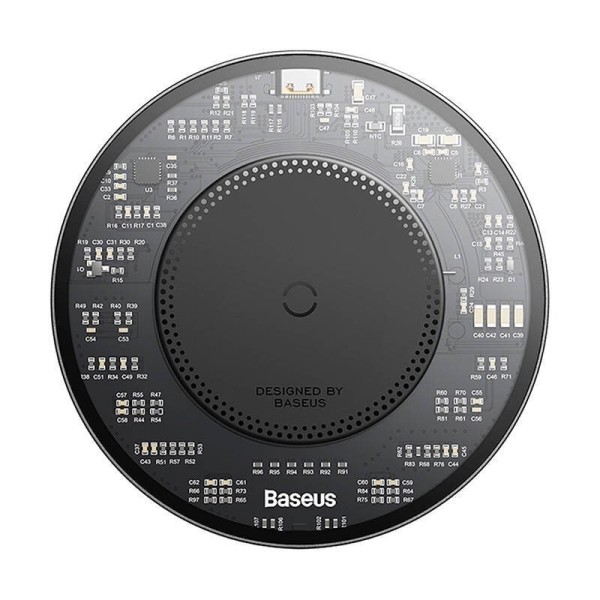 "Baseus" Simple 2 Wireless Charger беспроводное компактное зарядное устройство - черный (15W)