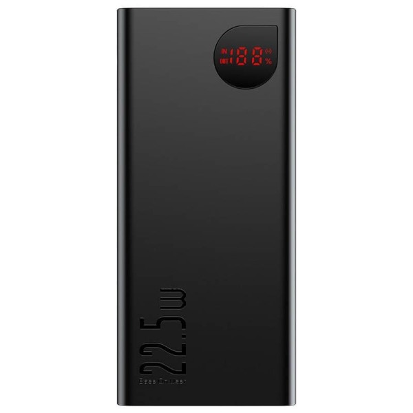 „Baseus“ Adaman Metal Fast Charge внешний аккумулятор - черный (20000 maH, 22,5 W)