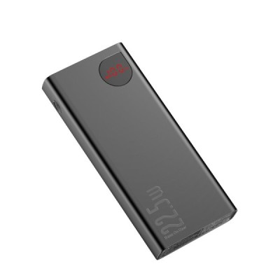 „Baseus“ Adaman Metal Fast Charge внешний аккумулятор - черный (20000 maH, 22,5 W) | Vacins.lv