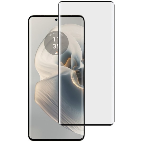 "IMAK" Tempered Glass pilnīgi aizsedzams ekrāna aizsargstikls - melns (Edge 50 Pro 5G / Edge 50 5G / 50 Fusion 5G / 50 Ultra 5G