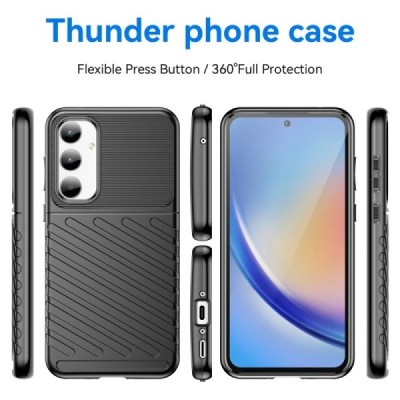 Samsung Galaxy A35 "Mofan" Thunder твердый (TPU) силиконовый чехол - чёрный | Vacins.lv
