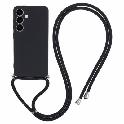 Samsung Galaxy S24 "Mofan" Strap cieta silikona (TPU) vaciņš - melns | Vacins.lv