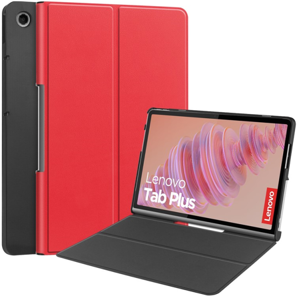 „Saige" Atvēramais maciņš - sarkans (Tab Plus 11.5)