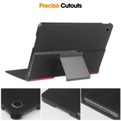 Lenovo Tab Plus 11.5" (TB351FU) „Saige" atvēramais sarkans maciņš | Vacins.lv