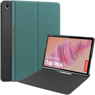 Lenovo Tab Plus 11.5" (TB351FU) „Saige" зелёный кожаный чехол-книжка (складной) | Vacins.lv