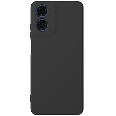 Motorola Moto E14 4G, G04 4G, G04s 4G, G24 4G "Shell" твердый (TPU) силиконовый чехол - чёрный | Vacins.lv