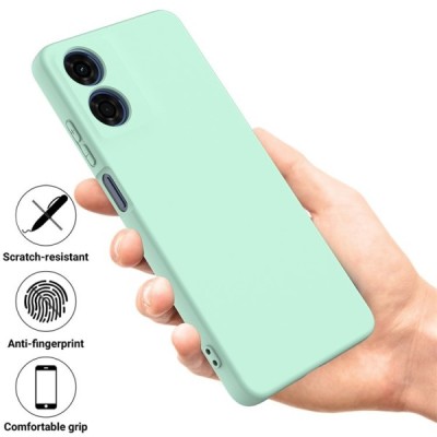 Motorola Moto E14 4G, G04 4G, G04s 4G, G24 4G "Shell" твердый (TPU) силиконовый чехол - зелёный | Vacins.lv