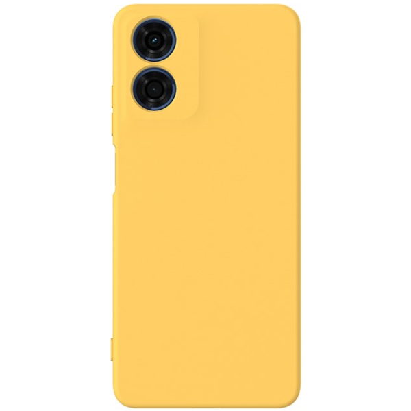 "Shell" cieta silikona (TPU) apvalks - dzeltens (Moto E14 4G / G04 4G / G04s 4G / G24 4G)