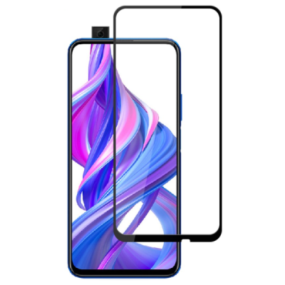 Huawei P Smart Pro (2019) / P Smart Z / Honor 9X "AMORUS" Tempered Glass melns ekrāna aizsargstikls | Vacins.lv
